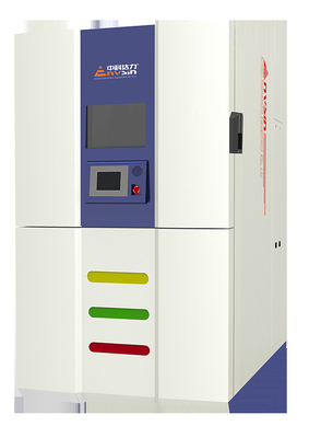 Un buen precio. Cámara de ensayo de choque térmico de alto rendimiento para ensayos de fiabilidad de 3 zonas Volumen 300L en línea